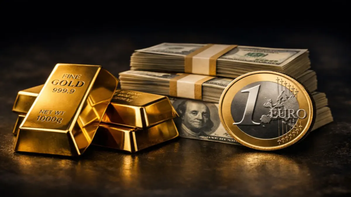 Altın, dolar ve euro arasında güvenli dengeyi simgeleyen finansal varlıklar
