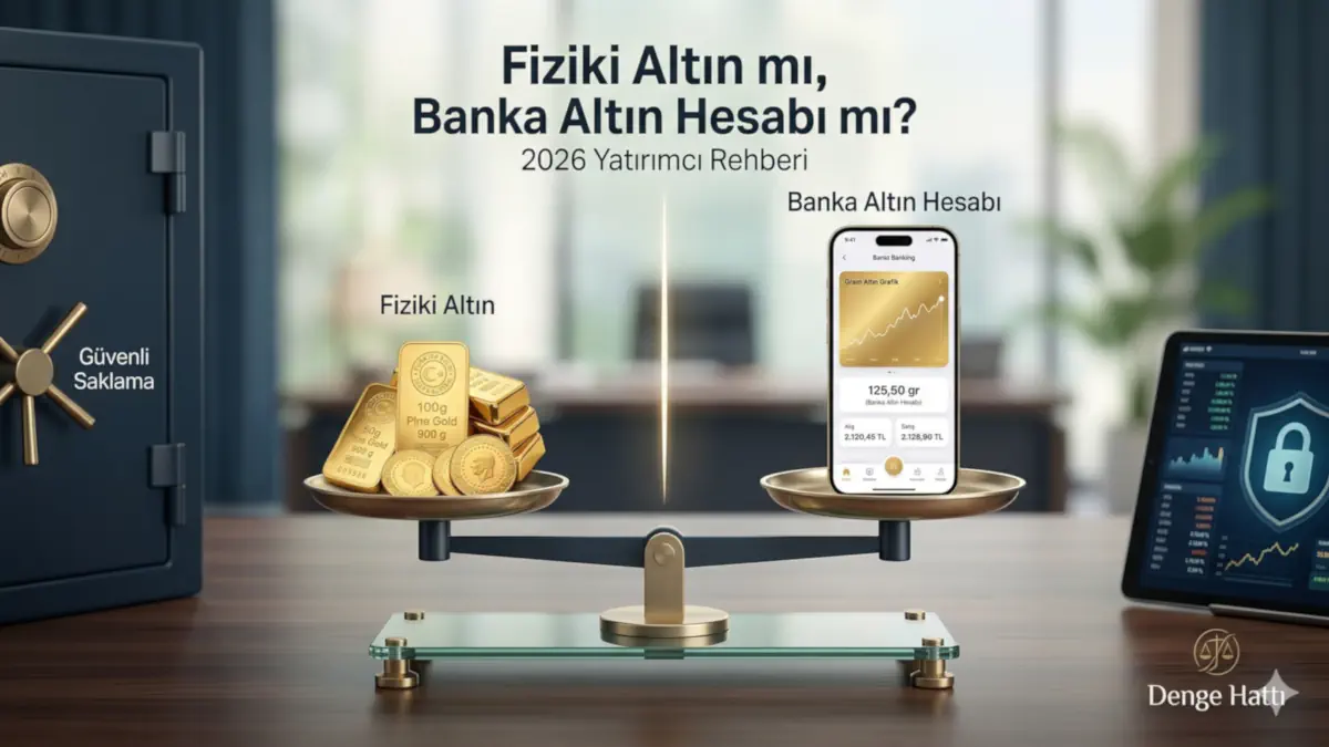 Fiziki Altın ve Banka Altın Hesabı Karşılaştırması - 2026 Yatırımcı Rehberi