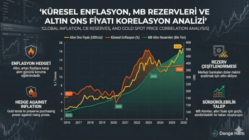 kuresel enflasyon merkez bankasi altin rezervlericons korelasyon 2026