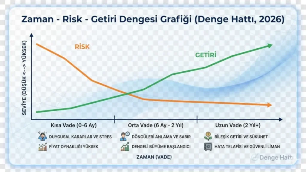 Küçük yatırımcı nereden başlamalı zaman risk getiri grafiği 2026