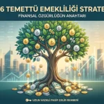 2026 Temettü Emekliliği Stratejisi infographic kapağı; Türk Lirası madeni paralar ve banknotlar üzerinde yükselen, ₺ ve % simgeli bir para ağacı
