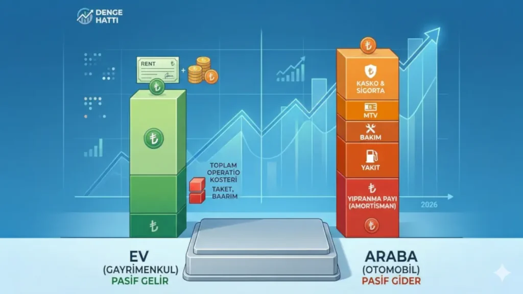 ev gelir kapısı,araba gider makinası avantaj ve dezavantaj karşılaştırması