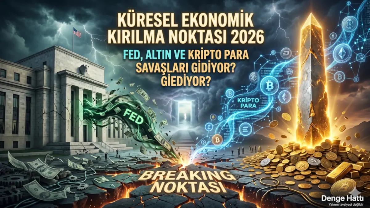 Küresel ekonomik kırılma noktası 2026: FED, altın ve kripto para piyasaları analiz görseli